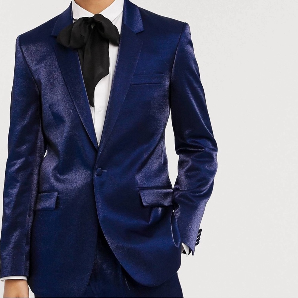 ASOS Men’s Blazer - deep blue high shine